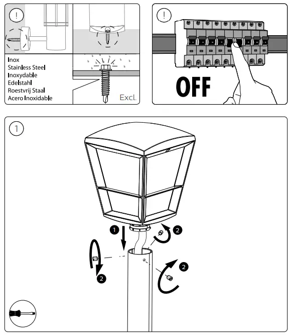PHILIPS 1745730V7 Econic Outdoor Pathway Light Extension - 3