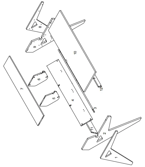 Zaor Vision W workstation 9 RU - Assembly Manual