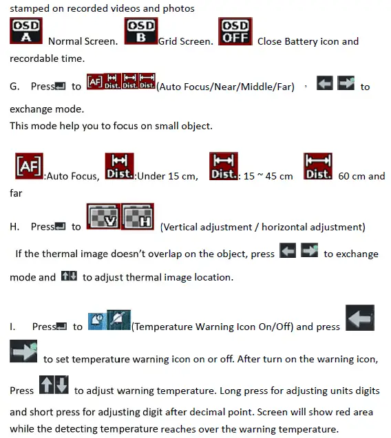 recorded videos and photos