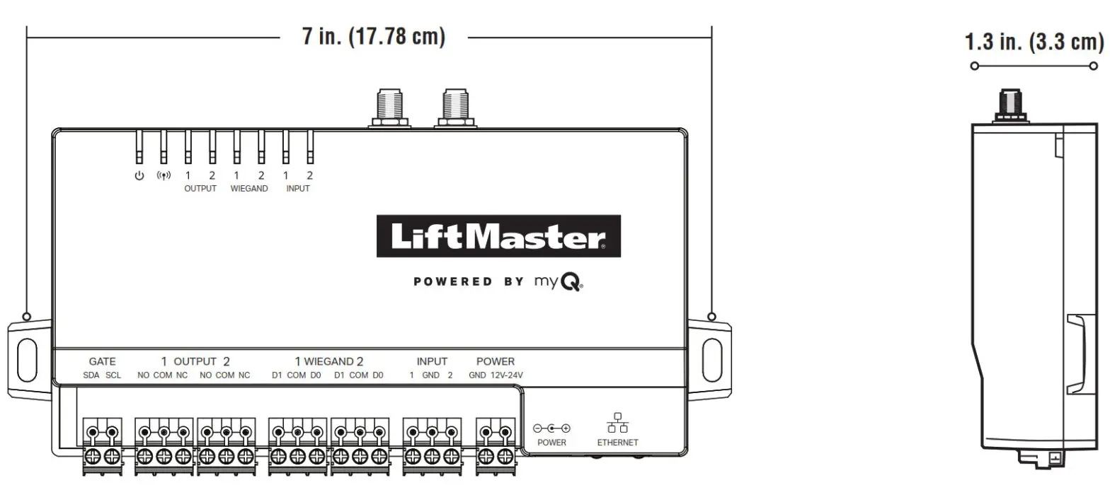 LifeMaster CAPAC Smart Access Hub-or exterior mounting