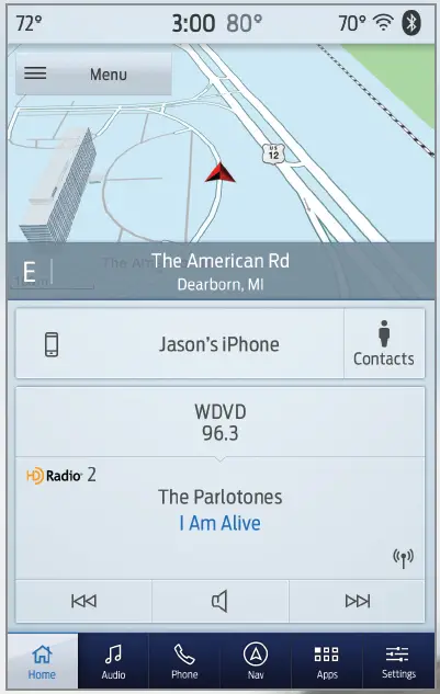 USING THE TOUCHSCREEN