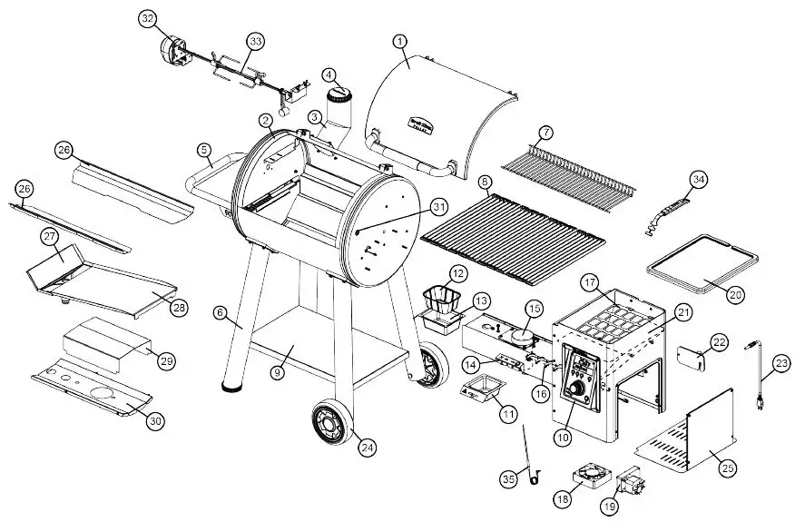 Broil King 496051 Regal 500 Pellet Grill fig3