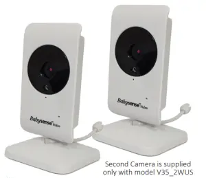 Babysense V35WUS Video Baby Monitor with One Camera - fig