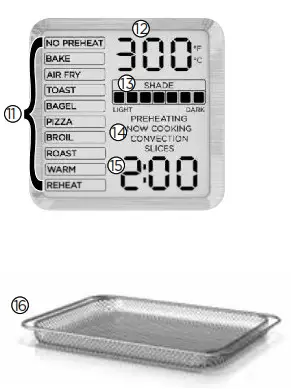 BLACK DECKER Air Fry Toaster Oven with No Preheat- Overview 2