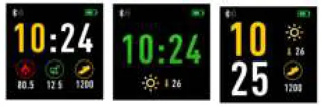 Denver SW-160 Smartwatch - Change watch faces