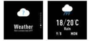 Denver SW-160 Smartwatch - Check weather