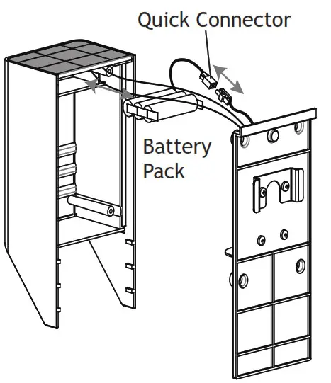 AMP Lighting ASDL-2014-P-BK Solar Landscape Lighting- Battery Pack