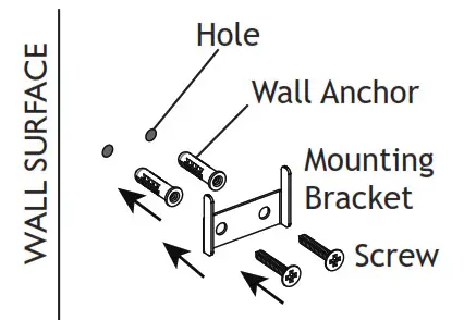 AMP Lighting ASDL-2014-P-BK Solar Landscape Lighting- Mounting Bracket