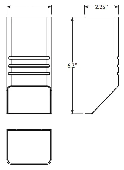 AMP Lighting ASDL-2014-P-BK Solar Landscape Lighting
