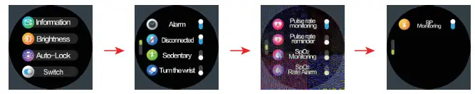 SMART WATCHES W39 Smart Watch- Setting