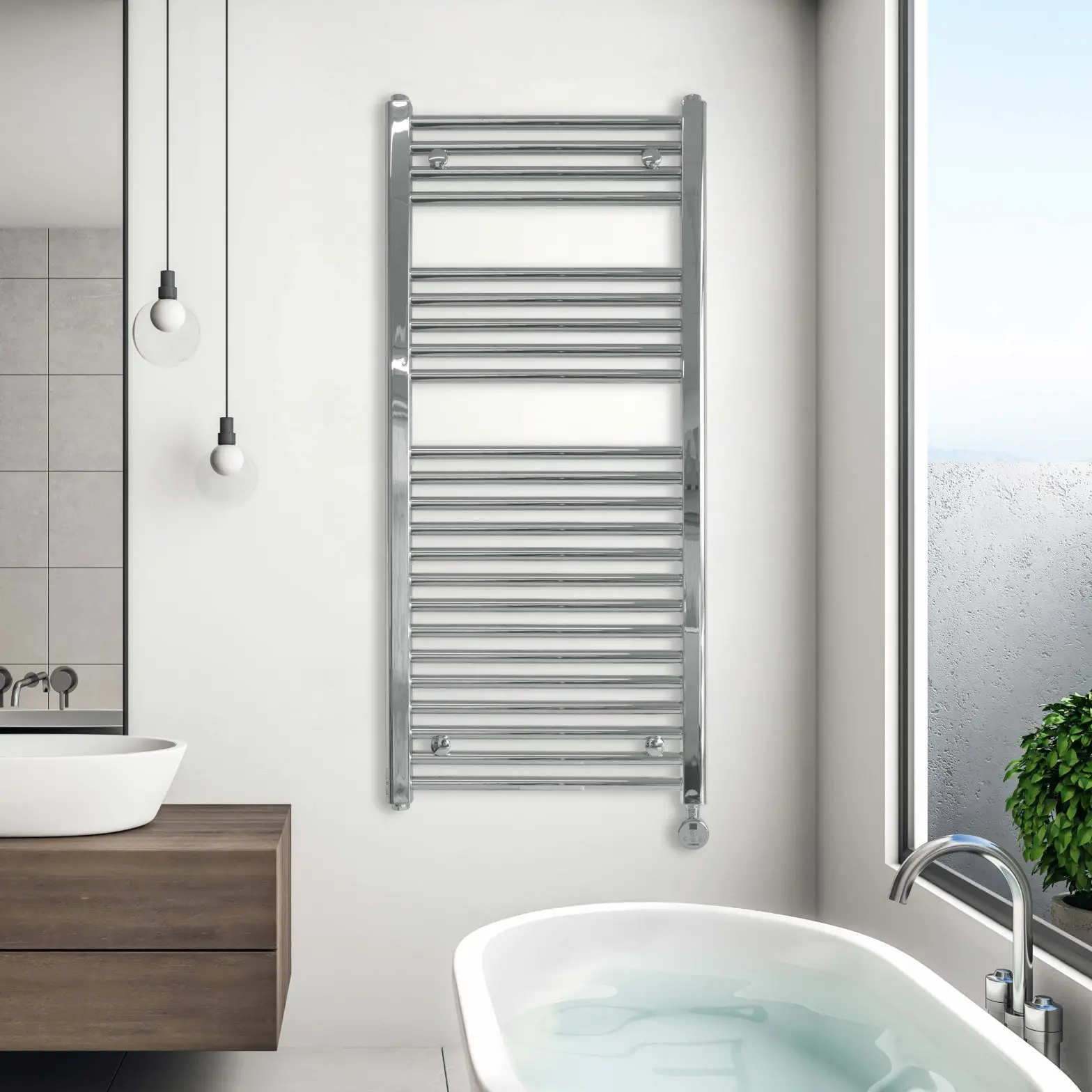 Ecostrad Fina-e Thermostatic Electric Towel Rail Instruction Manual
