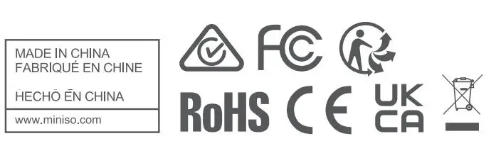 MINISO TB15 In Ear Wireless Earphone User Manual - Certified icon