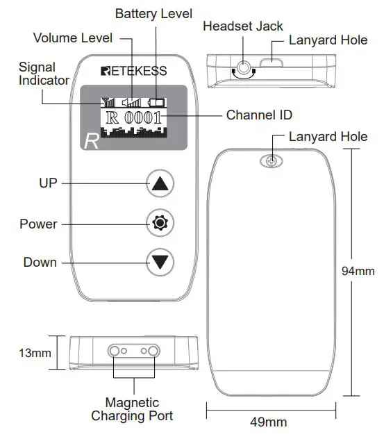 ETEKESS TT110 Wireless Transmission System - Receiver
