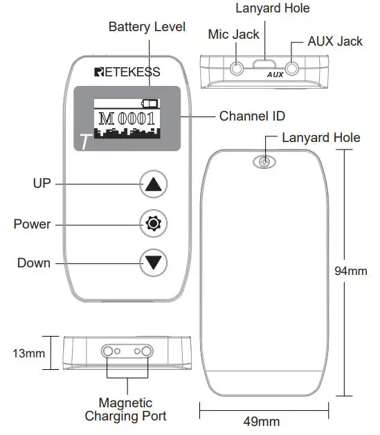 ETEKESS TT110 Wireless Transmission System - Transmitter