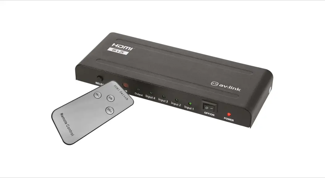 Avlink 128.823uk 4k Hdmi 4-way Switch With Remote Control User Manual Avlink 128.823uk 4k Hdmi 4-way Switch With Remote Control User Manual