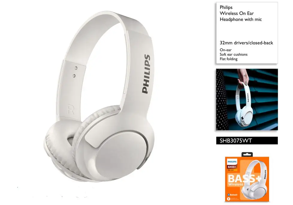 Philips Wireless On Ear Headphone User Manual