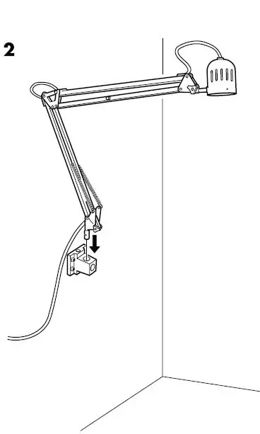 IKEA TERTIAL Work Lamp with LED Bulb FIG6