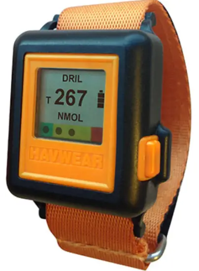 REACTEC HAVWEAR Hand-Arm Vibration Monitor Holder and Wrist Strap