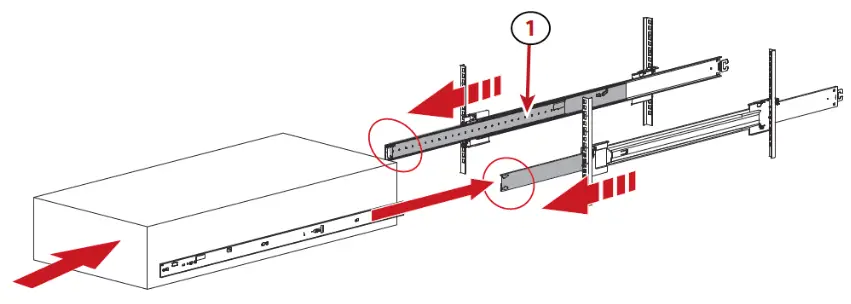Black Pearl Network Attached Storage - Chassis into Rack
