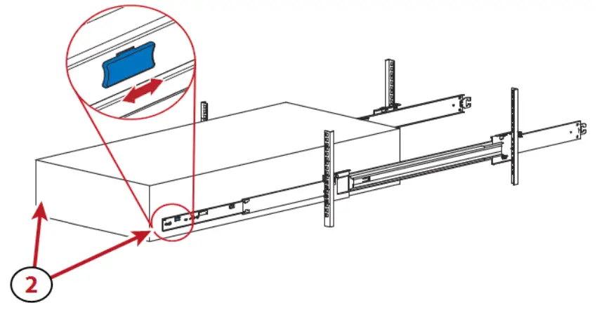 Black Pearl Network Attached Storage - Chassis into Rack1