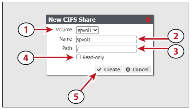 Black Pearl Network Attached Storage - Click Create