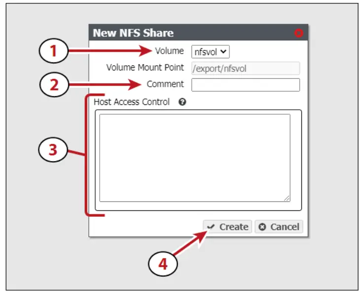 Black Pearl Network Attached Storage - Create a Share1