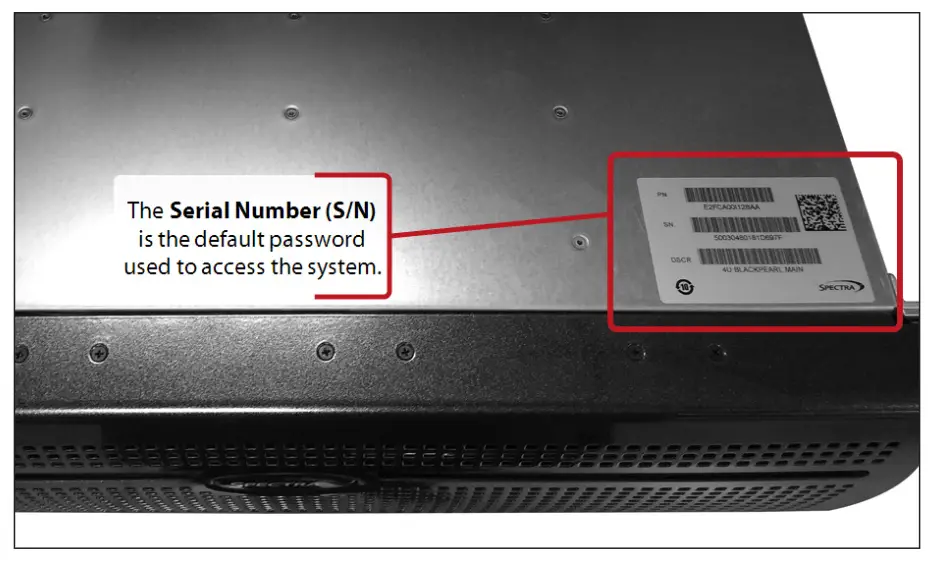 Black Pearl Network Attached Storage - Log In