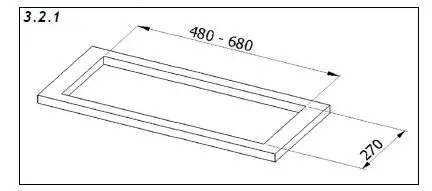 GALVAMET-Vapore-60-A-INOX-Built-in-Hood-Installation-FIG 3