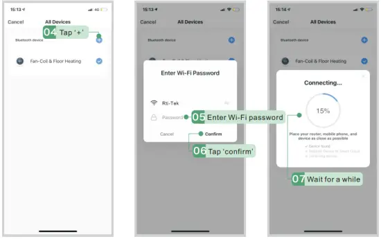 Bluetooth Mode App Interface