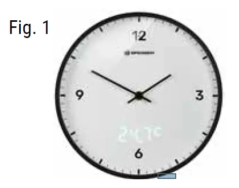 BRESSER-CM3000 MyTime-LEDsec-Wall-Clock-fig 1