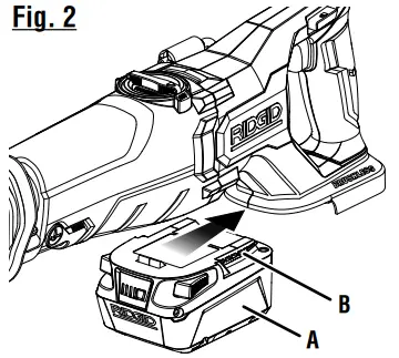 RIDGID R8647 18V Brushless Cordless Reciprocating Saw Kit - FIG2