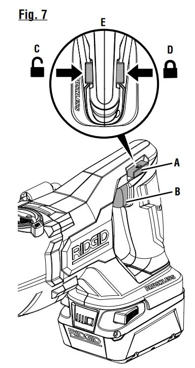 RIDGID R8647 18V Brushless Cordless Reciprocating Saw Kit - FIG7
