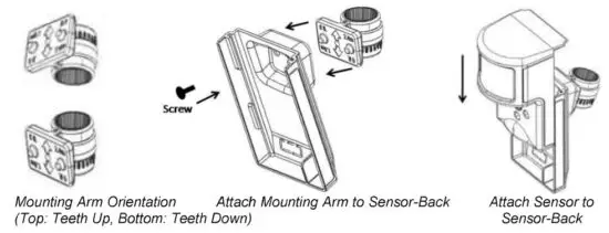 2GIG ADC IS 100 GC Image Sensor - Choose Sensor Location and Mount