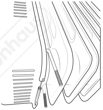VonHaus 2514046 1500W 7 Fin Oil Filled Radiator - Base Assembly 3