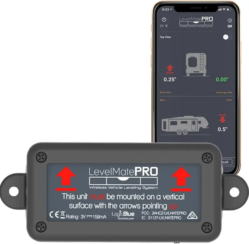 logicblue technology levelmatepro+ wireless vehicle leveling system