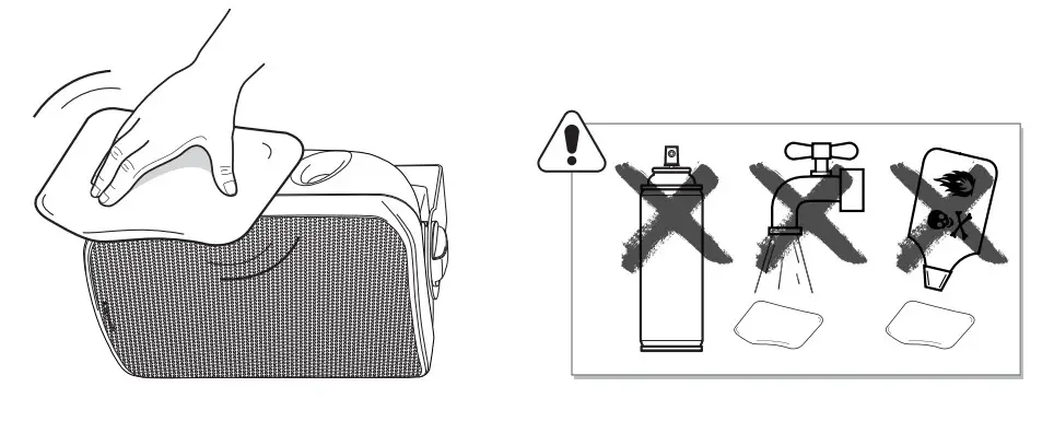 Klipsch Indoor Outdoor Weather Speaker CARE & CLEANING