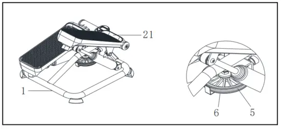 Sunny P2000 Total Body Pink Stepper Machine - STEP 1