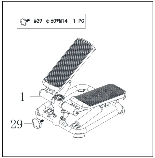 Sunny P2000 Total Body Pink Stepper Machine - STEP 2