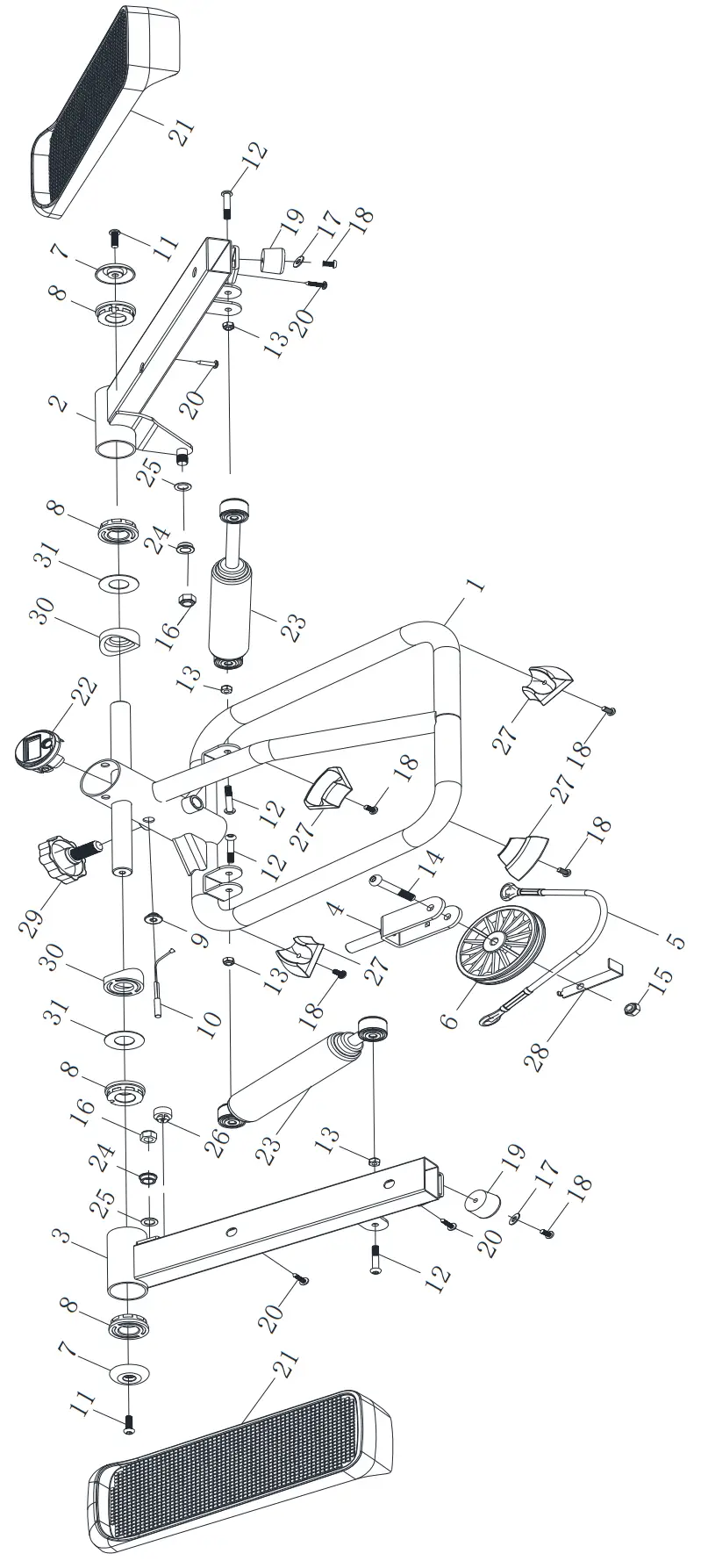 Sunny P2000 Total Body Pink Stepper Machine - fig