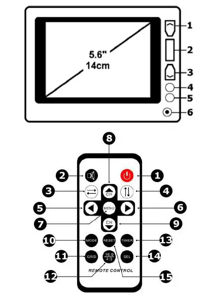 velleman-MONCOLHA5PN6-Monitor-LCD-TFT-5.6-with-Remote-Control-1