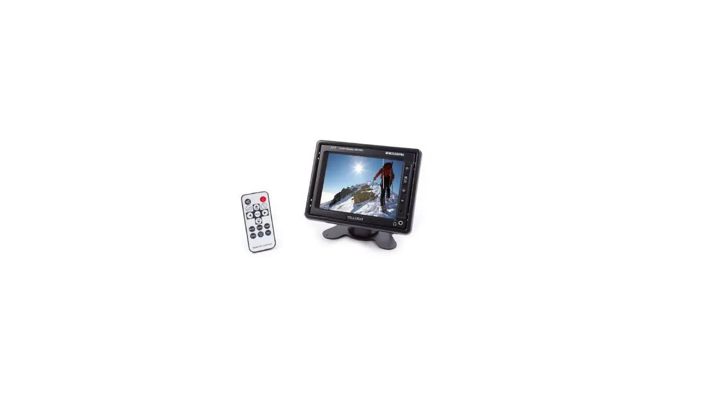 Velleman Moncolha5pn6 Monitor Lcd Tft 5.6 With Remote Control User Manual