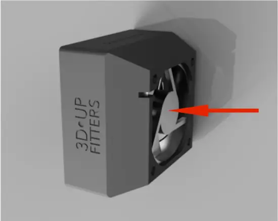 3DUPFITTERS 4 Notice Air Flow Direction