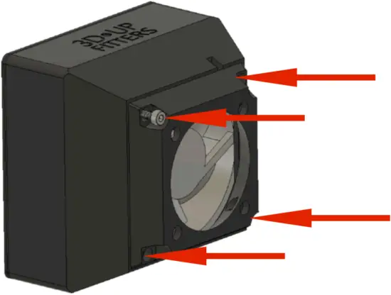 3DUPFITTERS 5 Attach the Filter to the Panel C