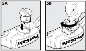 FIG 22 To Insert and Remove the Battery