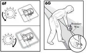 FIG 30 Set the Boundary Width and Test the Receiver Collar
