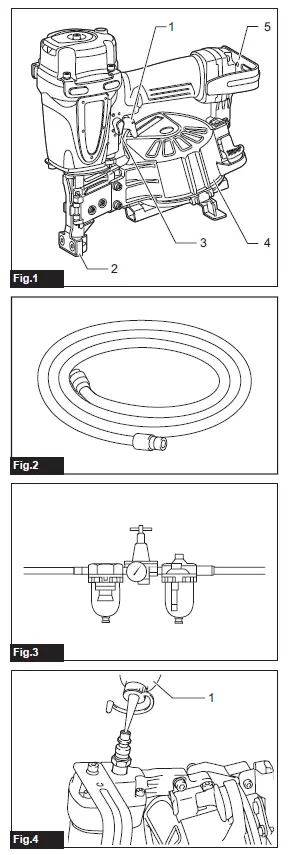 makita-AN454-Pneumatic-Coil-Nailer-fig1