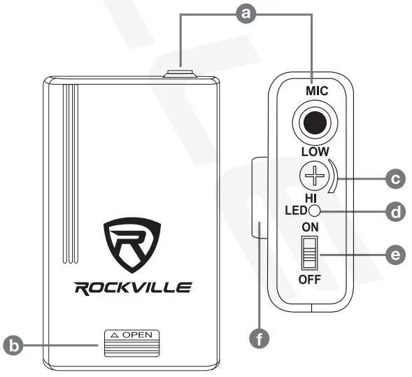 ROCKVILLE RWM1203VS HIGH PERFORMANCE WIRELESS MICROPHONE SYSTEM - figure 4