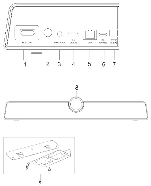 Maxhub UCS10 Integrated Video Conference Terminal FIG 1
