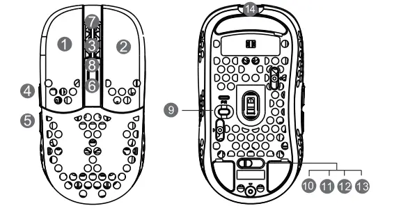 Xtrfy MZ1W-RGB Wireless Ultra Light Gaming Mouse-FIG1