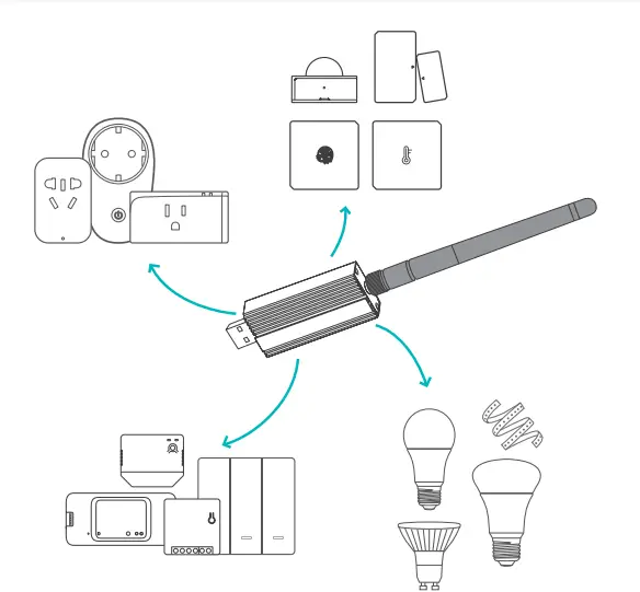SONOFF ZBDongle-E Zigbee 3.0 USB Dongle Plus-FIG2
